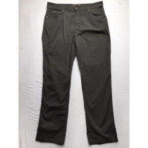 HOWLER BROS Frontside 5 Pocket Cordura Pants Men 36x32 Olive Green Stretch Chino